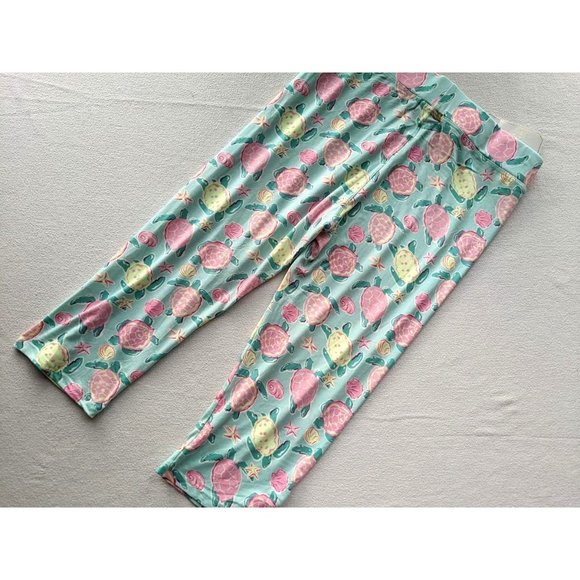 Womens Simply Southern Cropped Legging Topsail P18 Turtle One Size Fits Most NEW - Picture 4 of 5